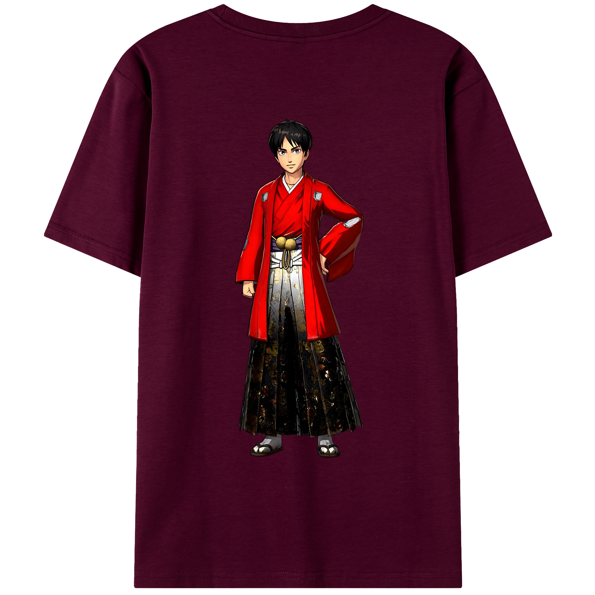 （画像用） 進撃の巨人 エレン･イェーガー Attack on Titan Eren Jäger レディース半袖Tシャツ(バックプリント)